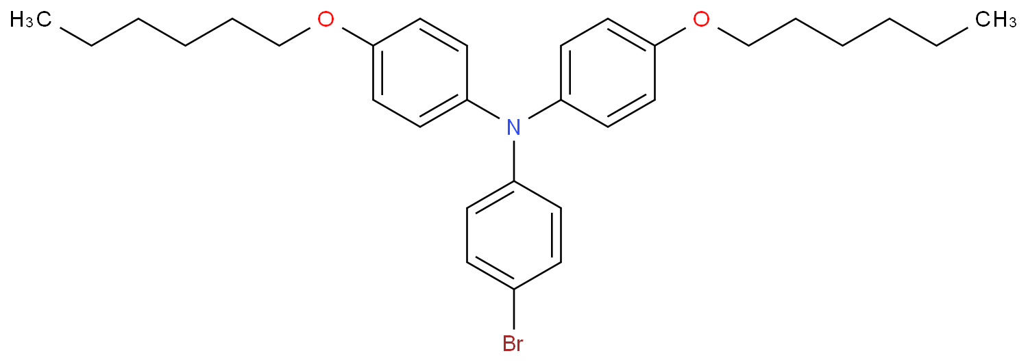 Benzenamine, 4-bromo-N,N-bis[4-(hexyloxy)phenyl]-  