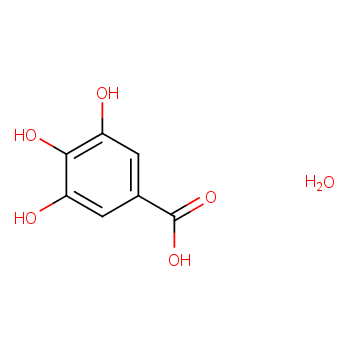 Gallic acid monohydrate structure