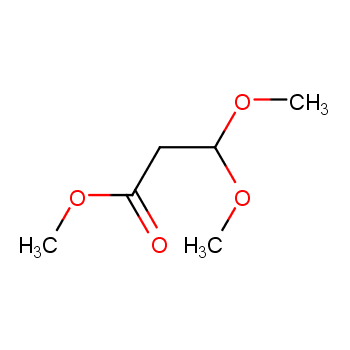 3,3-二甲氧基丙酸甲酯化学结构式