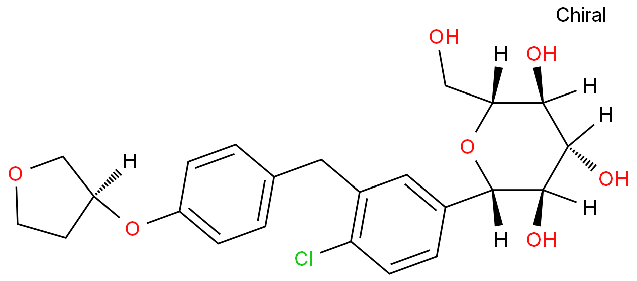 Empagliflozin; 864070-44-0 structural formula