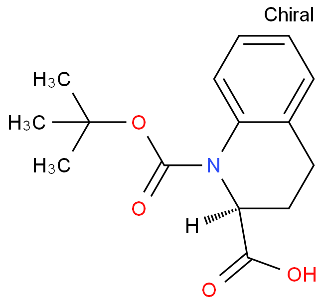 (S)-1-(叔丁氧羰基)-1,2,3,4-四氢喹啉-2-羧酸 CAS号:1187933-14-7科研及生产专用 高校及研究所支持货到付款