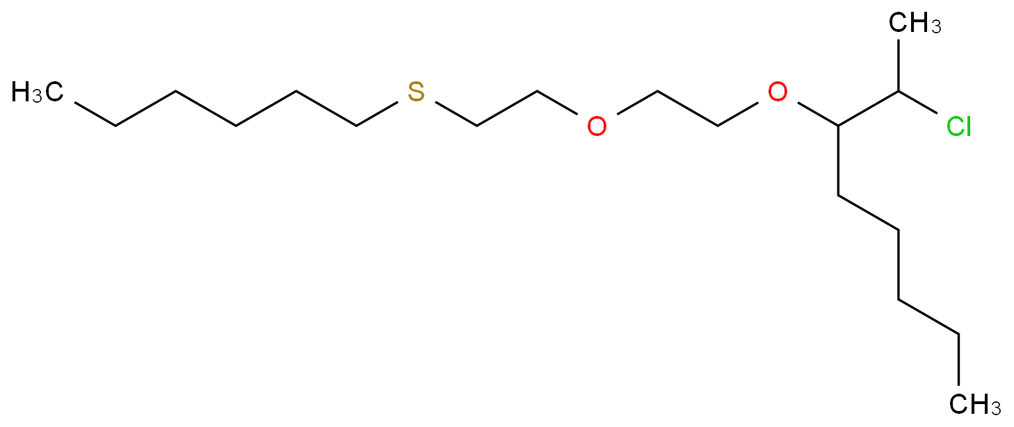  Octane, 2-chloro-3-[2-[2-(hexylthio)ethoxy]ethoxy]-