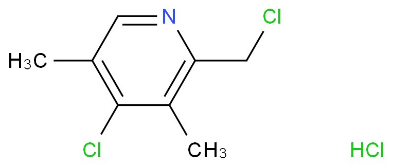 Pyridine, 4-chloro-2-(chloromethyl)-3,5-dimethyl-, hydrochloride