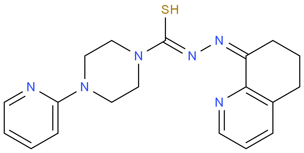 N'-(6,7-二氢喹啉-8(5H)-亚基)-4-(吡啶-2-基)哌嗪-1-硫代碳酰肼/1039455-84-9