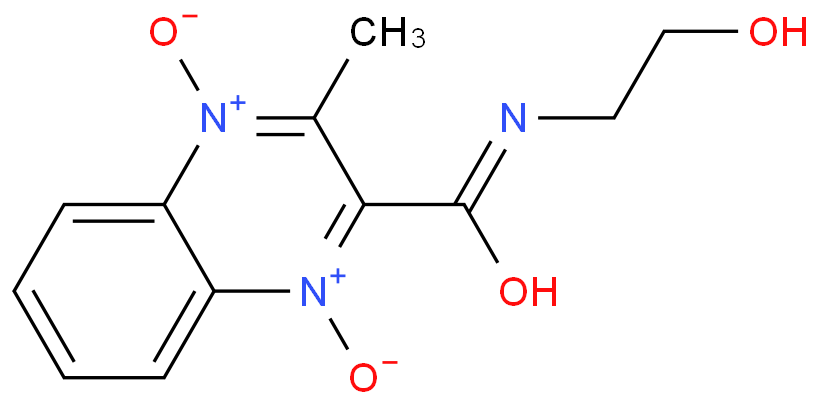 N-(2-hydroxyethyl)-3-methyl-4-oxido-1-oxoquinoxalin-1-ium-2-carboxamide