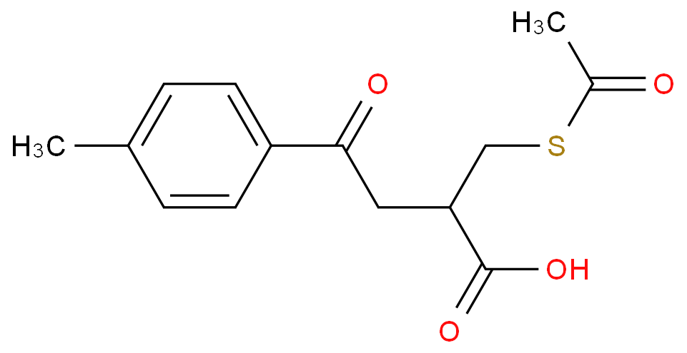 2-乙酰基硫代甲基-3-(4-甲基苯甲酰)丙酸 CAS号:101973-77-7科研及生产专用 高校及研究所支持货到付款