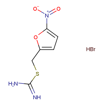 (5-NITRO-2-FURYL)METHYL AMINOMETHANIMIDOTHIOATE HYDROBROMIDE structure