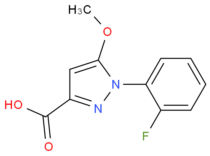 1-(2-氟苯基)-5-甲氧基-1H-吡唑-3-羧酸 CAS号:1239726-11-4科研及生产专用 高校及研究所支持货到付款