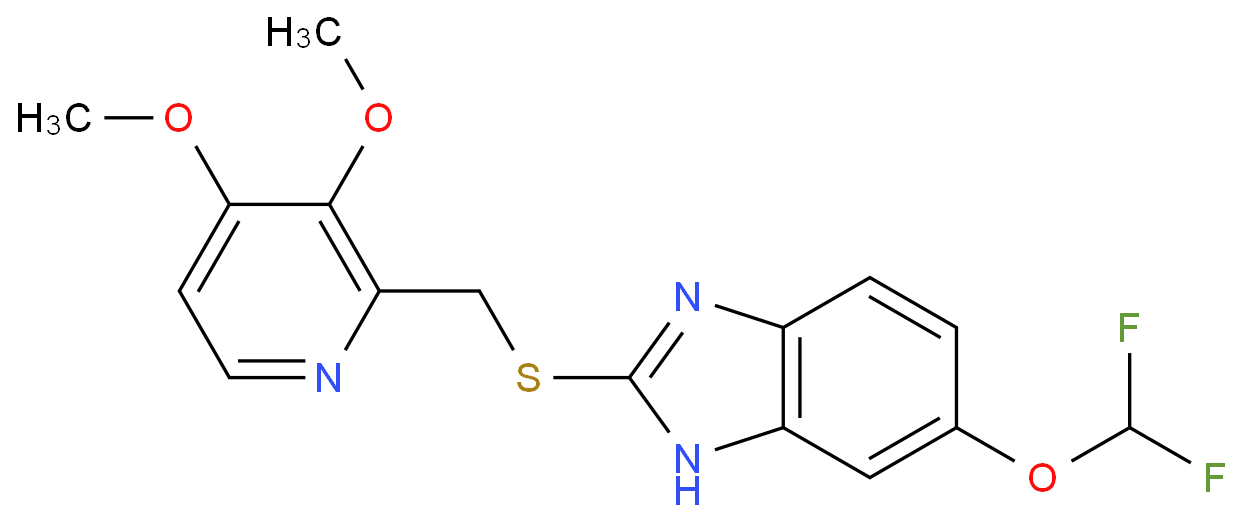 5-Difluoromethoxy-2-{[(3,4-dimethoxy-2-pyridinyl)methyl]thio}-1H-benzimidazole