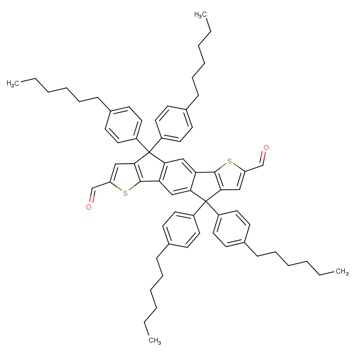 4,4,9,9-Tetrakis(4-hexylphenyl)-4,9-dihydro-s-indaceno[1,2-b:5,6-b']dithiophene-2,7-dicarboxaldehyde