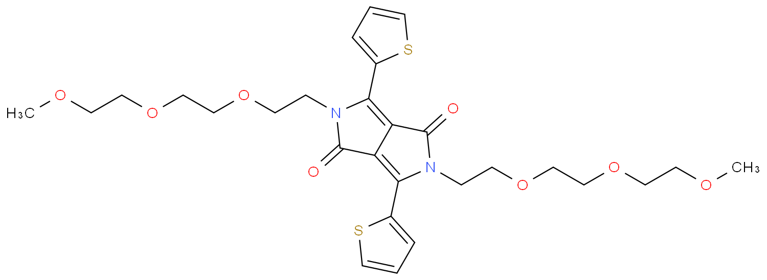 2,5-bis(2-(2-(2-methoxyethoxy)ethoxy)ethyl)-3,6-di(thiophen-2-yl)pyrrolo[3,4-c]pyrrole-1,4(2H,5H)-dione