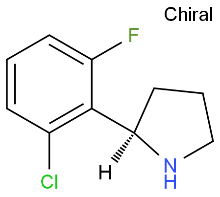 (2R)-2-(6-CHLORO-2-FLUOROPHENYL)PYRROLIDINE