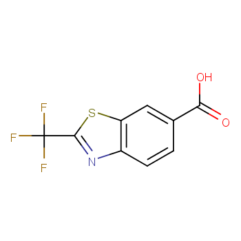 2-(三氟甲基)-1,3-苯并噻唑-6-羧酸 CAS号:55439-75-3科研及生产专用 高校及研究所支持货到付款