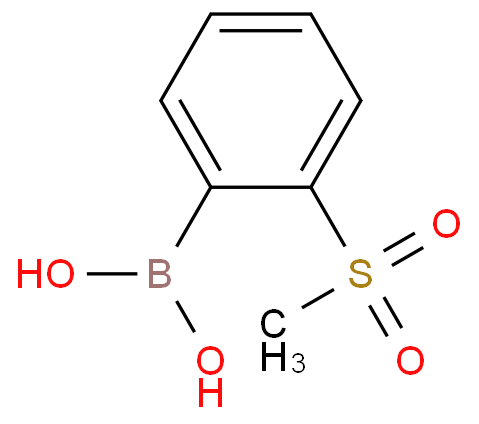 2-甲砜基苯硼酸化学结构式