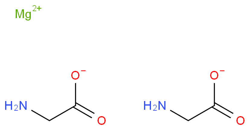 bis(glycinato-N,O)magnesium; 14783-68-7 structural formula