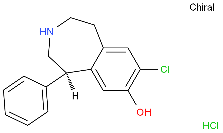 8-Chloro-2,3,4,5-tetrahydro-5-phenyl-1H-3-benzazepin-7-ol, hydrochloride, (R)