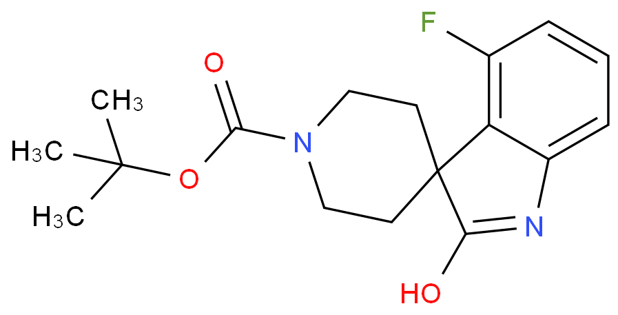 4-氟-2-氧代螺[二氢吲哚-3,4'-哌啶]-1'-羧酸叔丁酯 CAS号:2197055-58-4科研及生产专用 高校及研究所支持货到付款