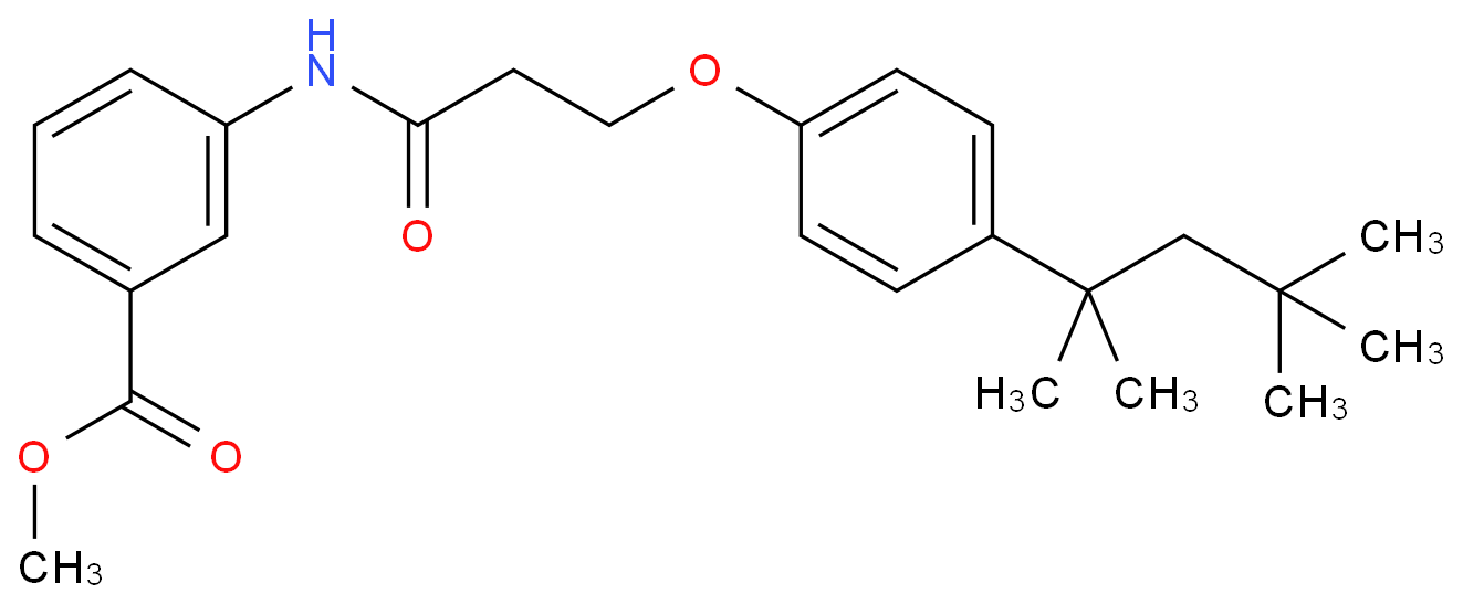 3-(3-(4-(2,4,4-三甲基戊-2-基)苯氧基)丙酰胺基)苯甲酸甲酯；现货