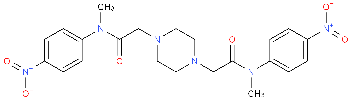 2,2'-(哌嗪-1,4-二基)双(N-甲基-N-(4-硝基苯基)乙酰胺)