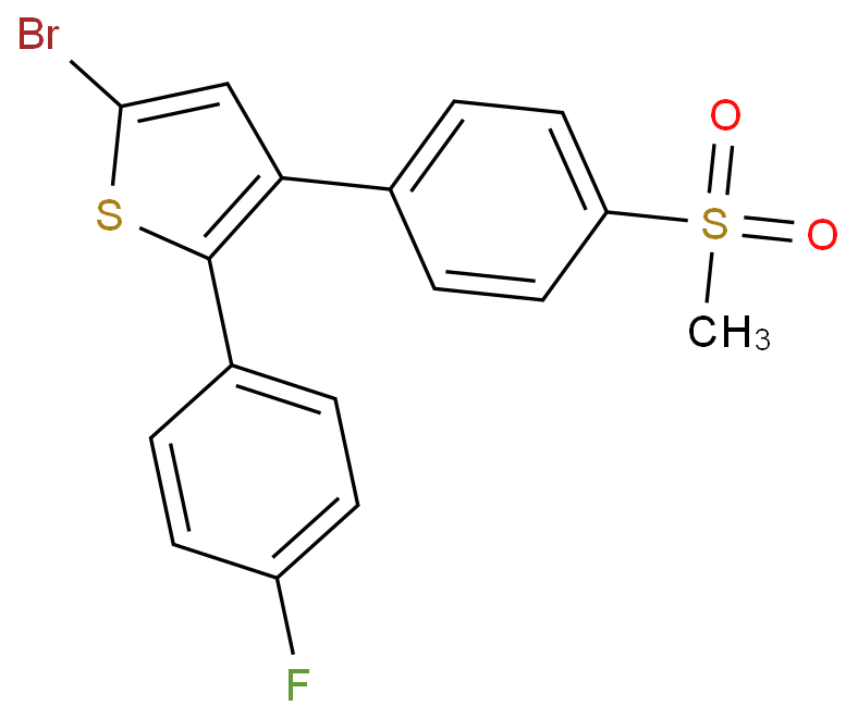 5-bromo-2-(4-fluorophenyl)-3-(4-methylsulfonylphenyl)thiophene