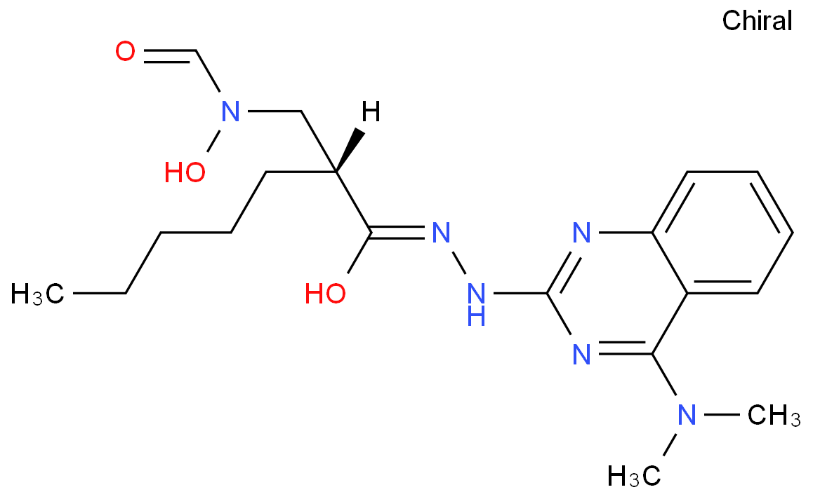 (2S)-2-[[2-(2,3-dichlorophenoxy)-1-oxoethyl]amino]-N-[(3S)-1-(2-furanylmethylthio)-2-oxoheptan-3-yl]-4-methylpentanamide structure