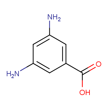 3,5-二氨基苯甲酸化学结构式