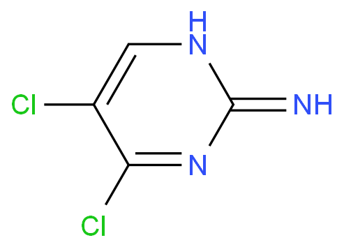 4,5-二氯嘧啶-2-胺化学结构式