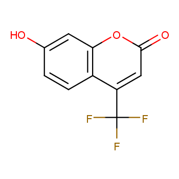 7-HYDROXY-4-(TRIFLUOROMETHYL)COUMARIN structure