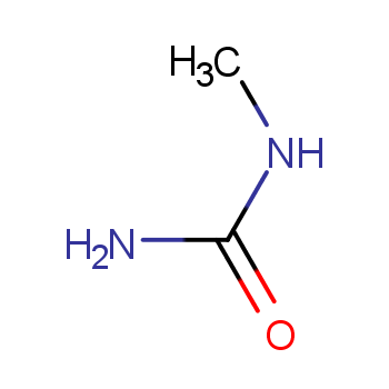 N-甲基脲化学结构式