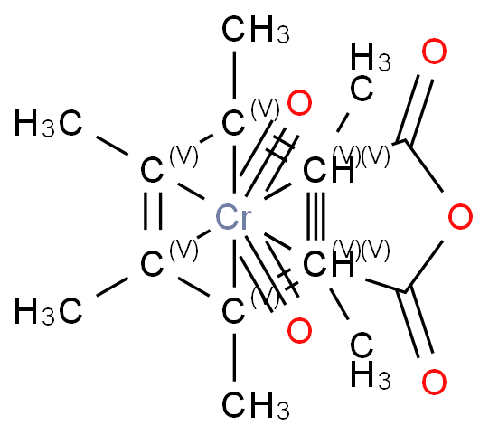 (p-(CH3)2NC6H4Si(CH3)3)Cr(CO)2(maleic acid anhydride)|(p-(CH3)2NC6H4Si