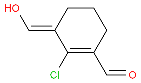 2-chloro-3-(hydroxymethylidene)cyclohexene-1-carbaldehyde