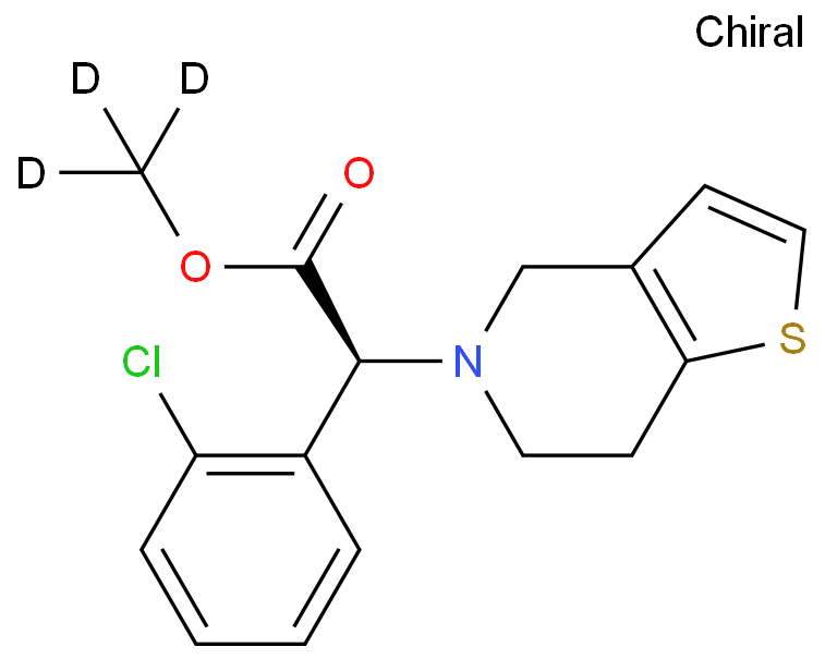 (S)-2-(2-chlorophenyl)-2-(6,7-dihydrothieno[3,2-c]pyridine-5(4H)-yl)acetic acid methyl ester-d3