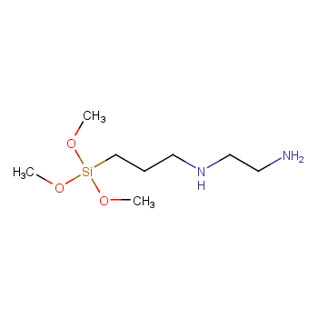 N-[3-(Trimethoxysilyl)propyl]ethylenediamine structure