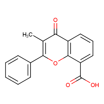 3-甲基黄酮-8-羧酸化学结构式