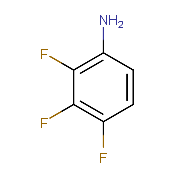 2,3,4-三氟苯胺化学结构式