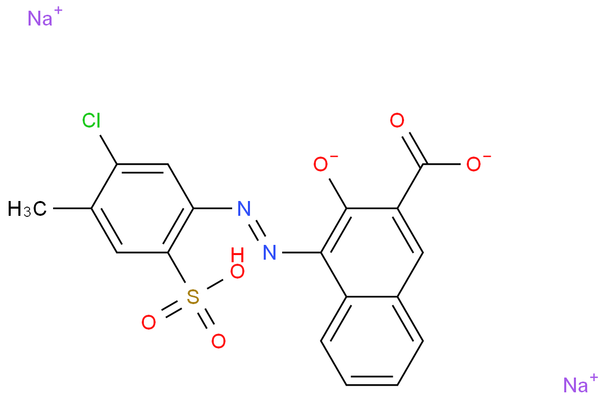 C.I.颜料红48化学结构式