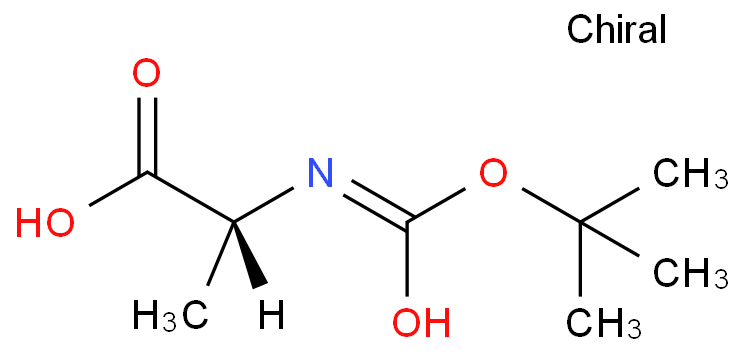 BOC-D-Alanine structure