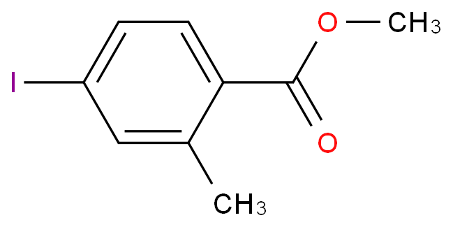 4-碘-2-甲基苯甲酸甲酯化学结构式
