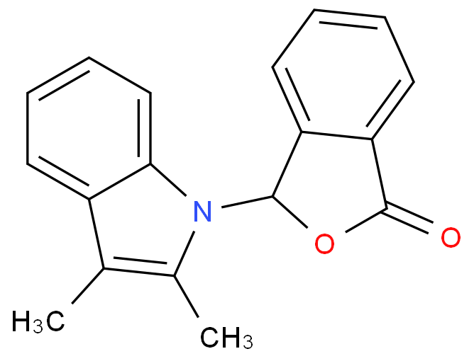 1(3H)-Isobenzofuranone, 3-(2,3-dimethyl-1H-indol-1-yl)-