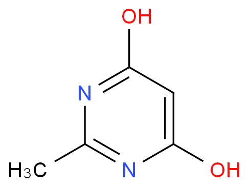 2-甲基-4,6-二羟基嘧啶化学结构式