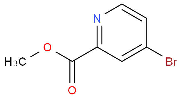 4-溴吡啶-2-甲酸甲酯化学结构式