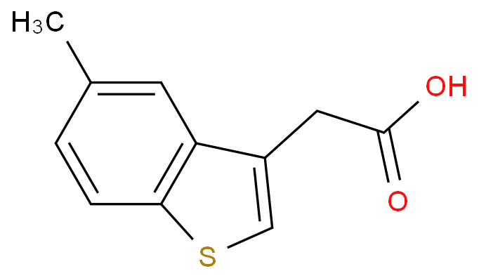 (5-Methyl-benzo(b)thiophen-3-yl)acetic acid