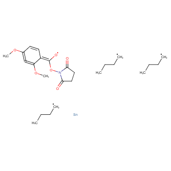 Benzoic acid,2,4-dimethoxy-3-(tributylstannyl)-, 2,5-dioxo-1-pyrrolidinyl ester