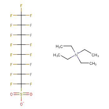 56773-42-3 全氟辛基磺酸四乙基铵 结构式图片
