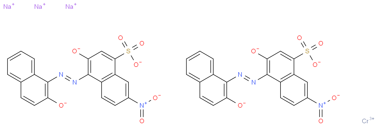 trisodium bis[3-hydroxy-4-[(2-hydroxy-1-naphthyl)azo]-7-nitronaphthalene-1-sulphonato(3-)]chromate(3-)
