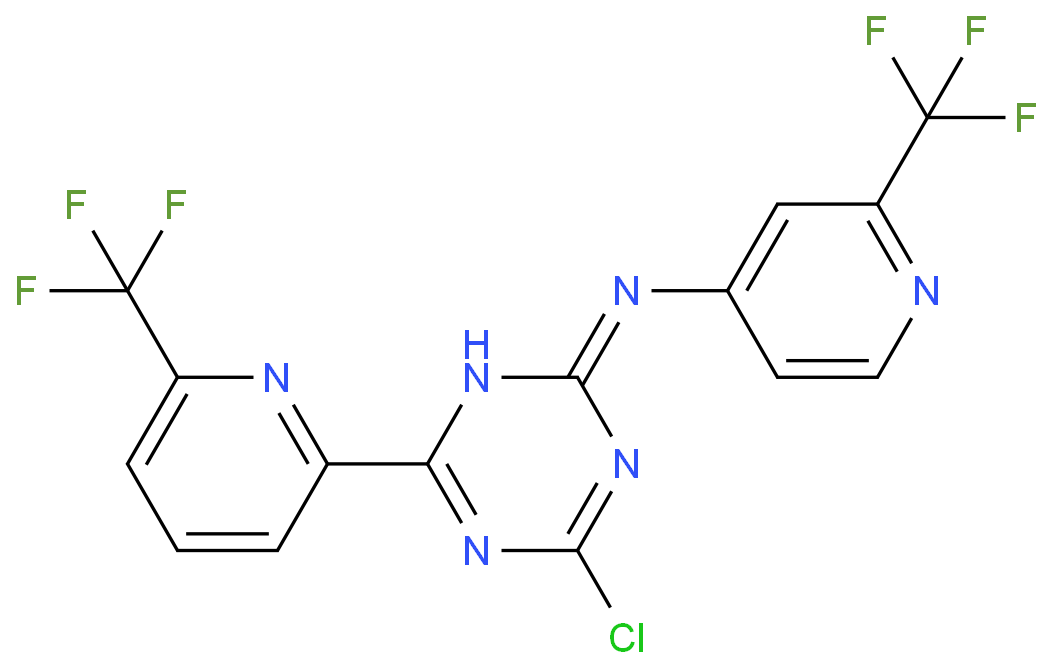 4-氯-6-(6-(三氟甲基)吡啶-2-基)-N-(2-(三氟乙基)吡啶-4-基)-1,3,5-三嗪-2-胺；现货