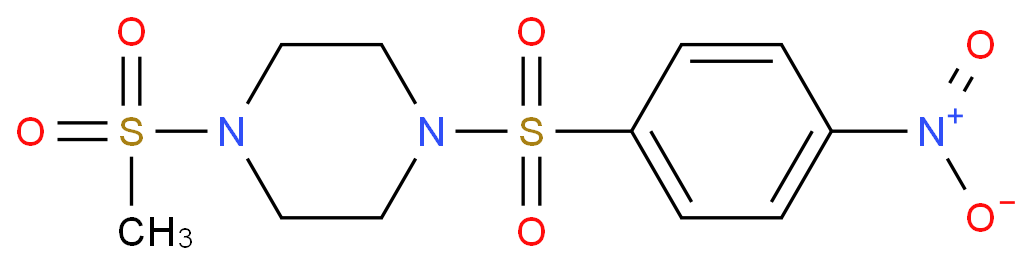 1-(甲基磺酰基)-4-[(4-硝基苯基)磺酰基]-哌嗪