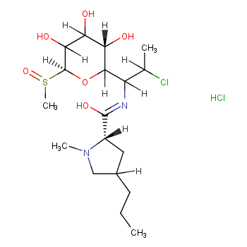 (2R)-N-[2-chloro-1-[(3S,4R,6R)-3,4,5-trihydroxy-6-methylsulfinyloxan-2-yl]propyl]-1-methyl-4-propylpyrrolidine-2-carboxamide;hydrochloride