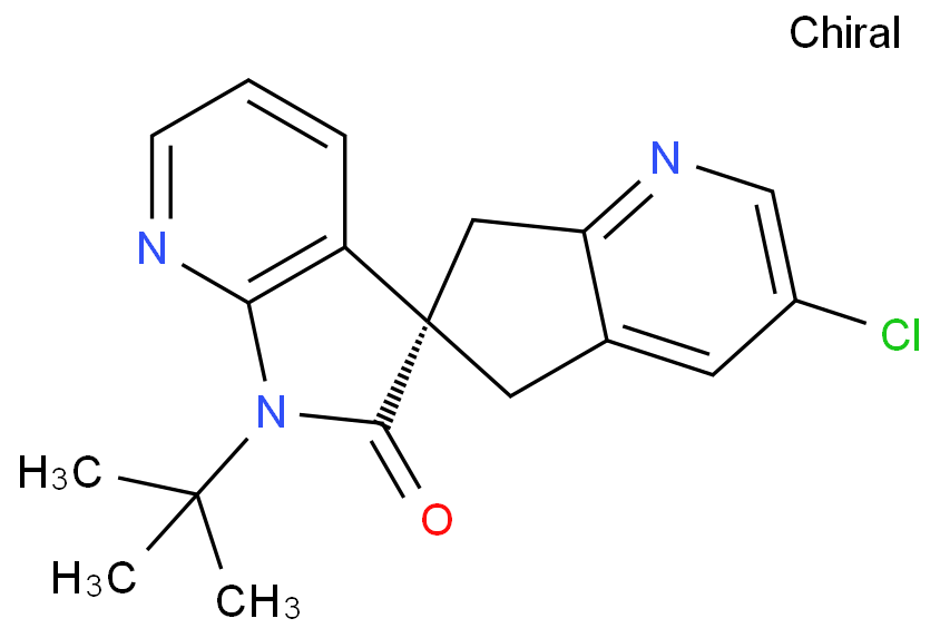(6S)-3-Chloro-1'-(2-methyl-2-propanyl)-5,7-dihydrospiro[cyclopenta[b]pyridine-6,3'-pyrrolo[2,3-b]pyridin]-2'(1'H)-one