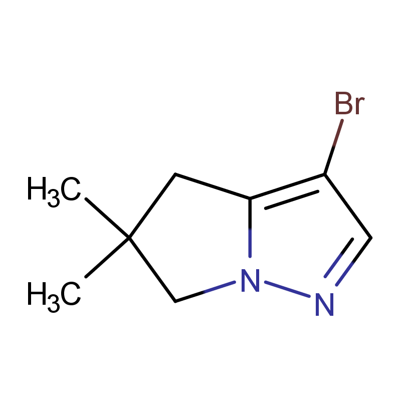 3-溴-5,5-二甲基-5,6-二氢-4H-吡咯并[1,2-B]吡唑 CAS号:2057507-56-7科研及生产专用 高校及研究所支持货到付款